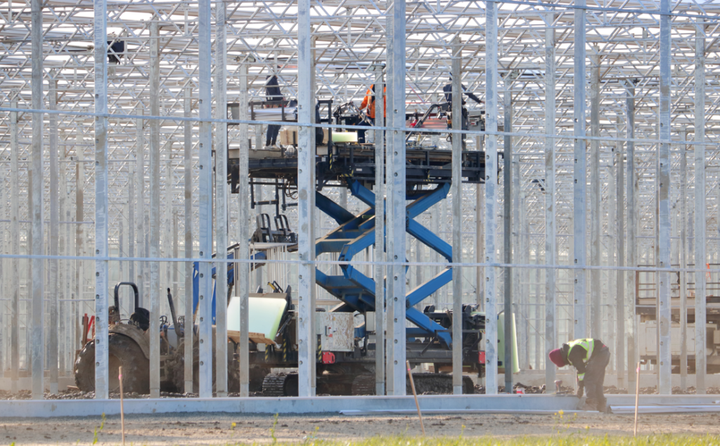 Construction of greenhouse structures 